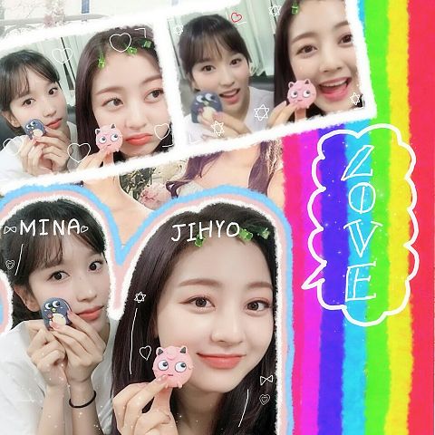 ♡TWICEジヒョ＆ミナ♡かわいいおしゃれ韓国K-Popクッキーの画像 プリ画像