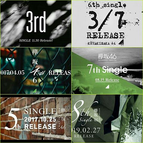 欅坂46歴代シングル発売前の予告3～8の画像(プリ画像)