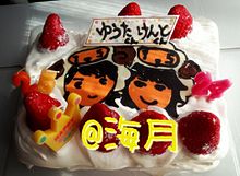 玉千ハピバ会用のケーキの画像(プリ画像)