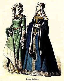 中世ヨーロッパの貴婦人の画像(中世ヨーロッパ 服装に関連した画像)