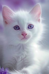 猫の日/子猫/白猫/かわいい/ペット プリ画像