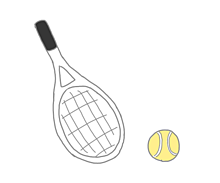 テニスラケットの画像(かわいい イラスト テニスに関連した画像)