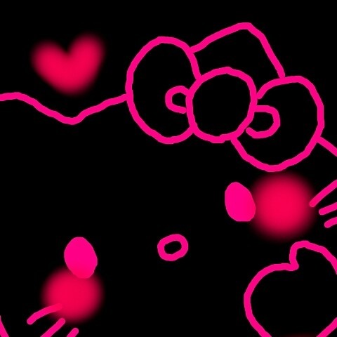 キティちゃん 黒 ピンクの画像9点 完全無料画像検索のプリ画像 Bygmo