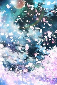 幻想的 月 桜吹雪の画像1点 完全無料画像検索のプリ画像 Bygmo