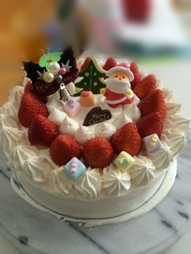 手作りクリスマスケーキ！の画像(プリ画像)