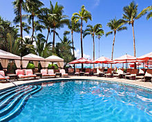 ハワイ ワイキキホテルプールの画像(プールに関連した画像)