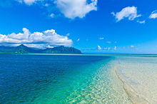 ハワイの美しい海  ハートいいねを押してね！の画像(プリ画像)