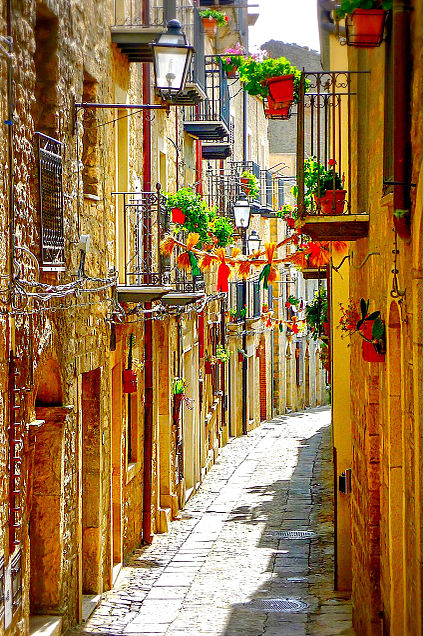 イタリア シチリアの町並み  ハートのいいねを押してね！
