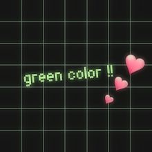 green color！