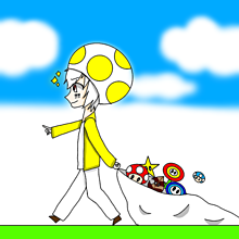 マリオ実況してるときのまふくんの画像(黄色キノピオに関連した画像)