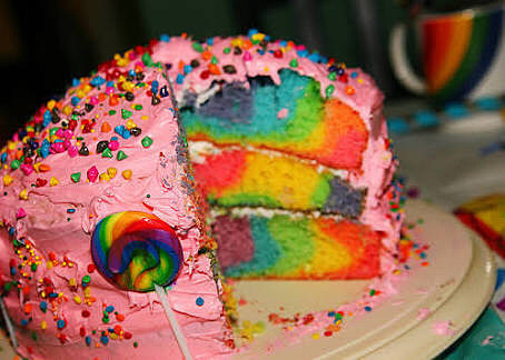 rainbow cakeの画像(プリ画像)