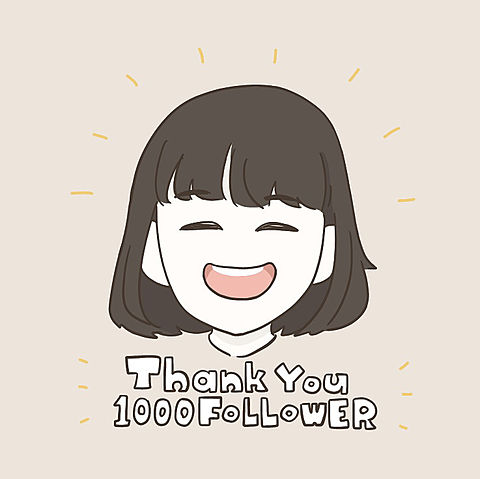 Thank You 1000 FOLLOWER！！の画像(プリ画像)