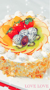 colorful cake♡の画像(レインボー/パステルに関連した画像)