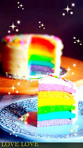 colorful cake♡の画像(カップケーキに関連した画像)