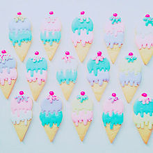 pastel cookieの画像(ピンク/素材/背景に関連した画像)