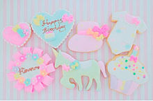 pastel cookieの画像(ピンク/素材/背景に関連した画像)