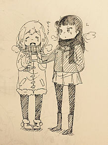 もっと可愛くなった花丸ちゃんとヨハネちゃん〜を描いて見たの画像(花丸/ヨハネに関連した画像)