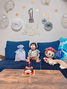 長女の子、一歳誕生日🎂 プリ画像