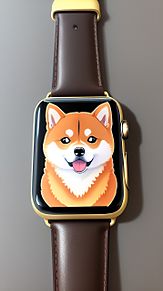 柴犬コインのアップルウォッチの画像(アップルに関連した画像)