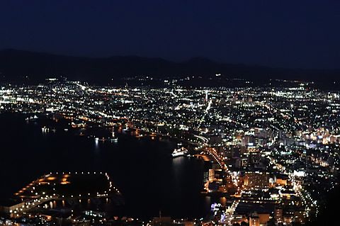 五稜郭と函館の夜景の画像(プリ画像)