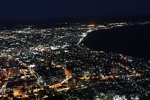 五稜郭と函館の夜景の画像(プリ画像)