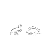すべての動物の画像 驚くばかりゆるい 恐竜 かわいい イラスト