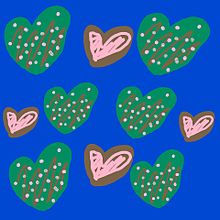 チョコレート画　クッキー　バレンタインものの画像(ﾁｮｺﾚｰﾄに関連した画像)