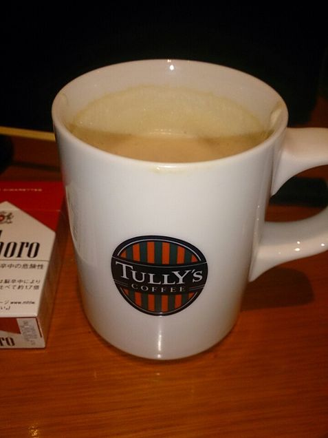 タリーズコーヒー川崎ラゾーナで、カフェラテです(´・c_・`)の画像(プリ画像)