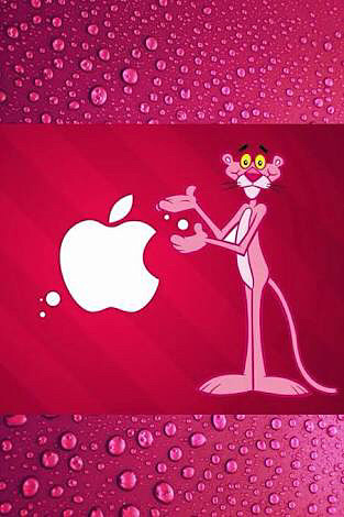 アップルマークとピンクパンサーです。