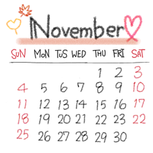 カレンダーの画像(2018カレンダー 11月に関連した画像)