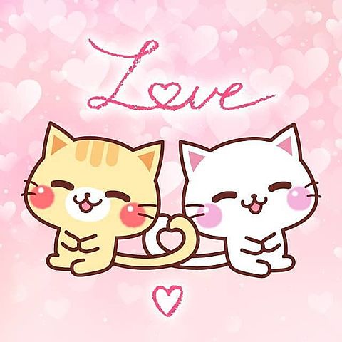 LOVE♥スタンプ ネコの画像(プリ画像)