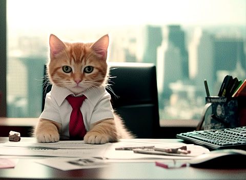 子猫 茶トラ かわいい ネコ 社長 弁護士の画像(プリ画像)