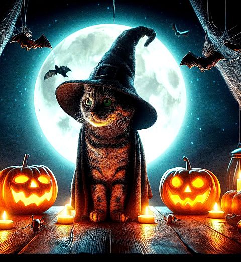 Halloween/ハロウィン/猫/ねこ/かわいいの画像(プリ画像)