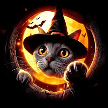 Halloween/ハロウィン/猫/ネコ/かわいいの画像(Halloweenに関連した画像)