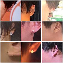 有岡さんの左耳のピアスの画像(左耳に関連した画像)