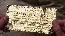 Golden ticketの画像(チャーリーとチョコレート工場に関連した画像)