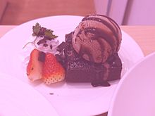 2022.チェリまほコラボカフェ（チョコレートアイスケーキ）の画像(アイスに関連した画像)