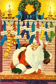 Santa Clausの画像(靴下に関連した画像)