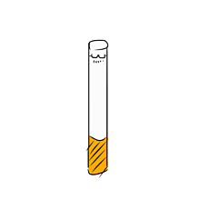 たばこの形のおじさんの画像(たばこに関連した画像)