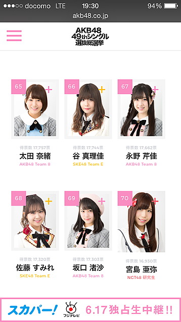 AKB48 総選挙の画像 プリ画像