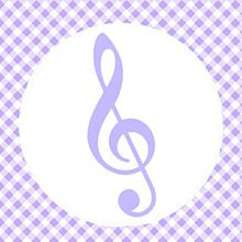 紫色 ト音記号 パープルの画像(ギンガムチェック 背景に関連した画像)