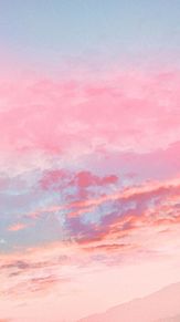 雲☁️の画像(ピンク 背景に関連した画像)