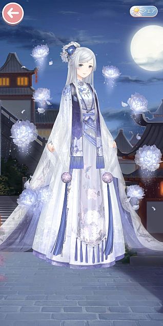 ミラクルニキトータルコーデ 錦繍の花(青)の画像 プリ画像