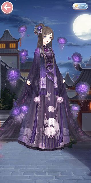 ミラクルニキトータルコーデ 錦繍の花(紫)の画像 プリ画像