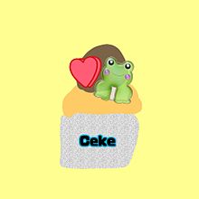 まゆのお気に入りが多い蛙のカップケーキ自作の画像(カップケーキに関連した画像)