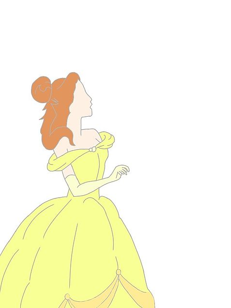 ディズニー プリンセス ベルイラストの画像2点 完全無料画像検索の