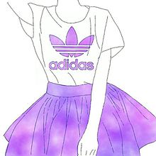 adidas purpleの画像(水墨画に関連した画像)