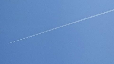 飛行機雲の画像 プリ画像