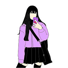紫 髪 女の子の画像99点 完全無料画像検索のプリ画像 Bygmo