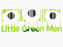 Little Green Men バーコード加工 プリ画像
